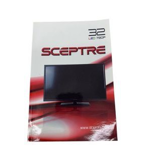 Sceptre TV User Manual Printed Book X322BV-HDR 3539